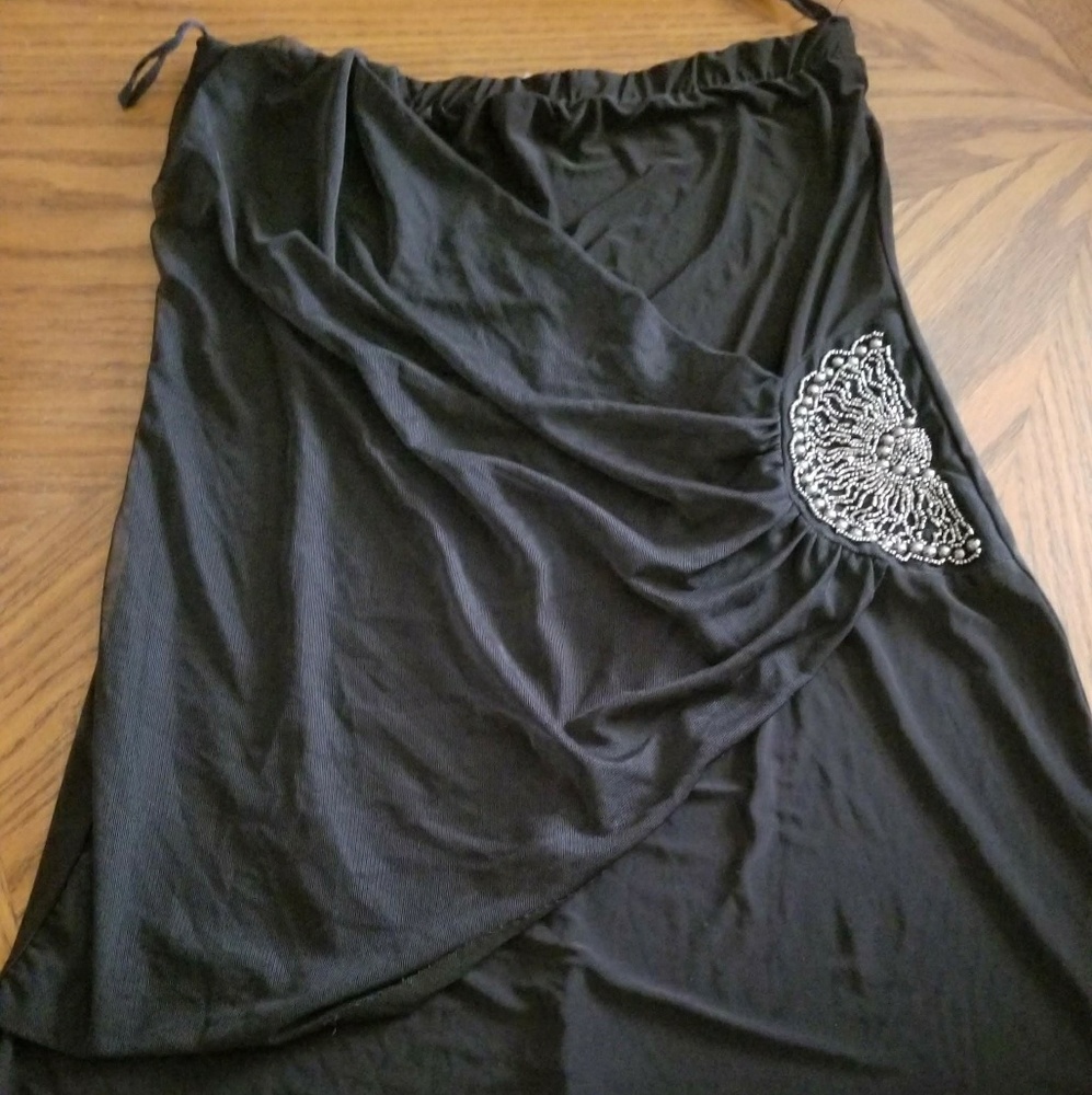 Libian Tube top with beaded accent